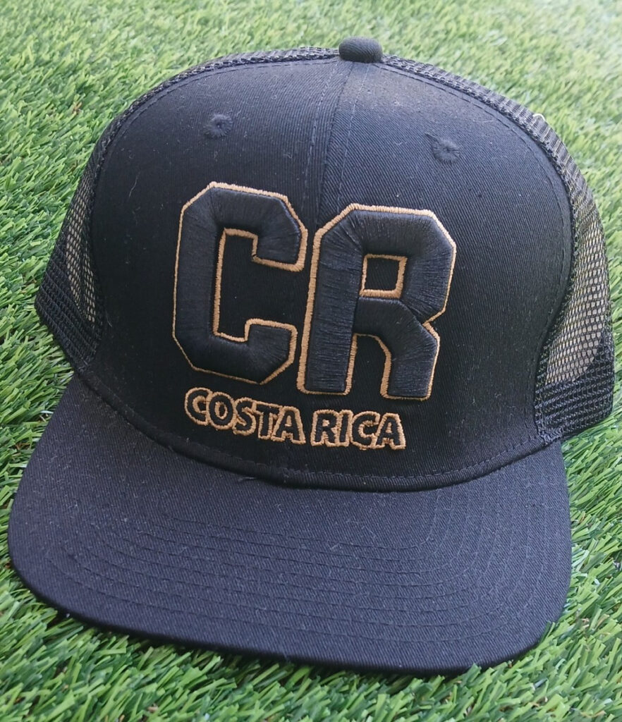 Gorra COSTA RICA, color negro CR bordado