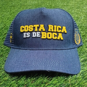 Gorra BOCA JUNIORS, color azul tipo jeans, Costa Rica es de Boca