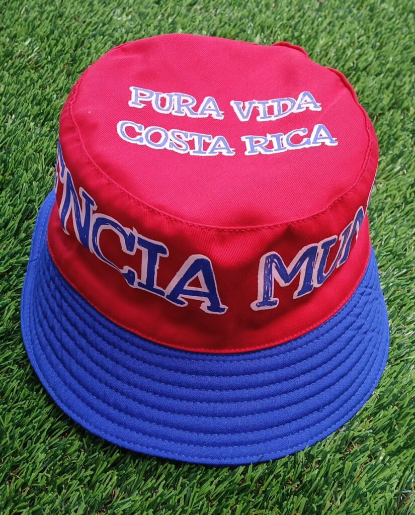 Piluso COSTA RICA, color rojo y azul, Pura vida Costa Rica