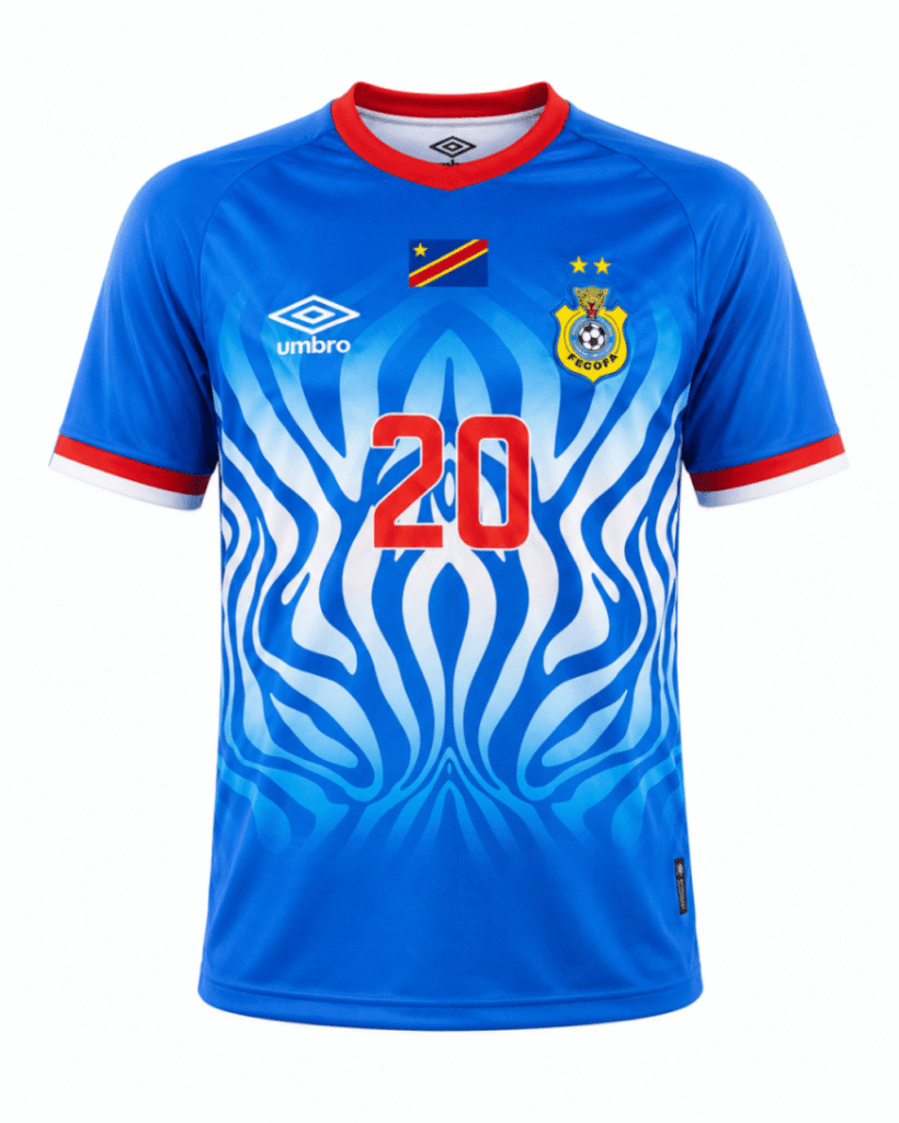 Camiseta REPUBLICA DEMOCRATICA DEL CONGO 2026 casa versión fan Wissa #20