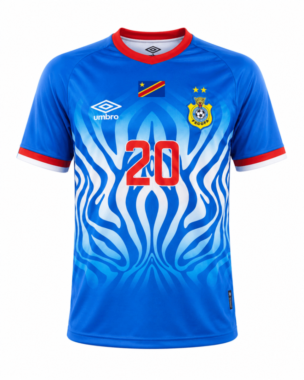 Camiseta REPUBLICA DEMOCRATICA DEL CONGO 2026 casa versión fan Wissa #20