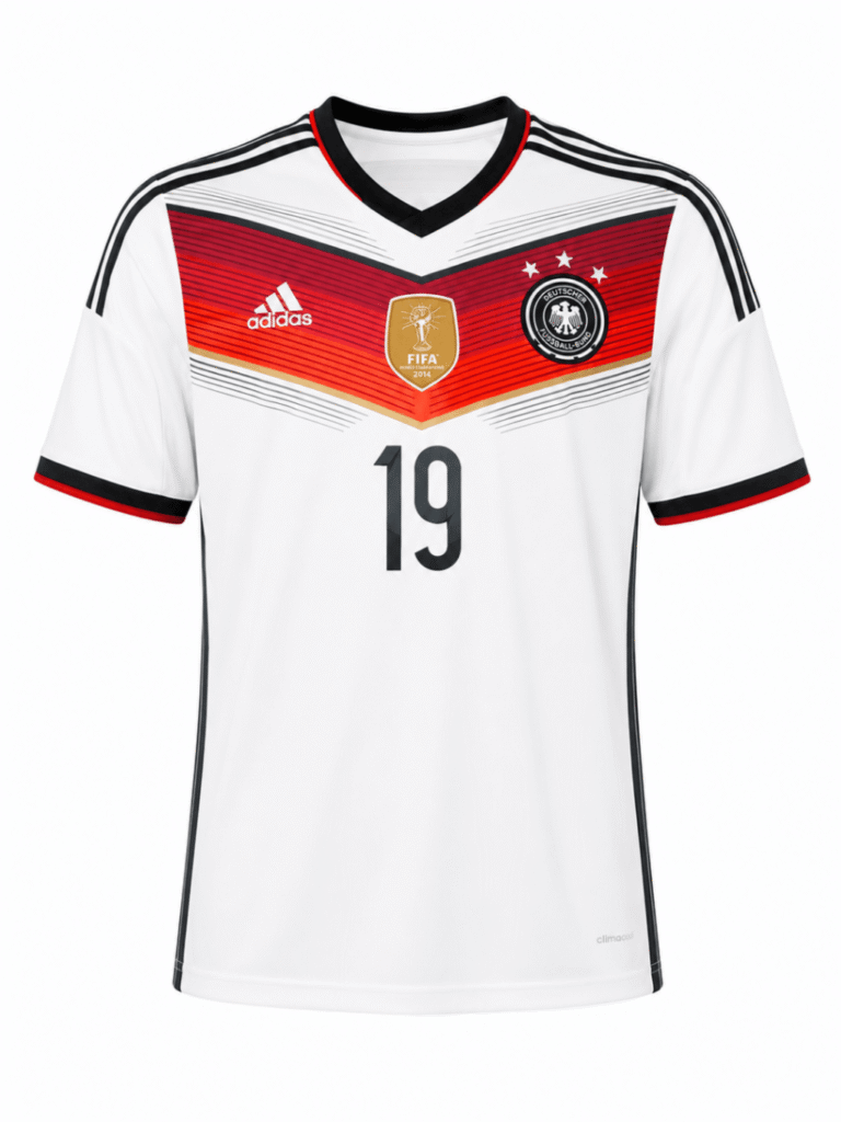 Camiseta retro ALEMANIA 2014 versión fan Gotze #19