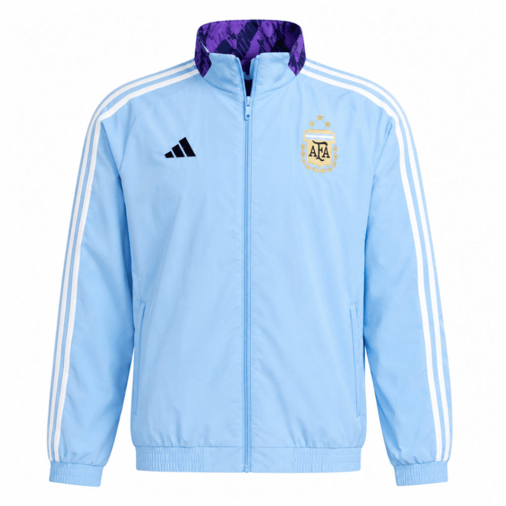 Jacket ARGENTINA 2022 anthem, reversible, morada y celeste