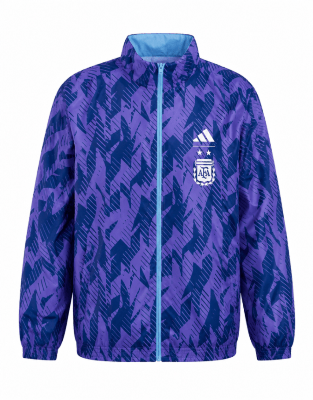Jacket ARGENTINA 2022 anthem, reversible, morada y celeste