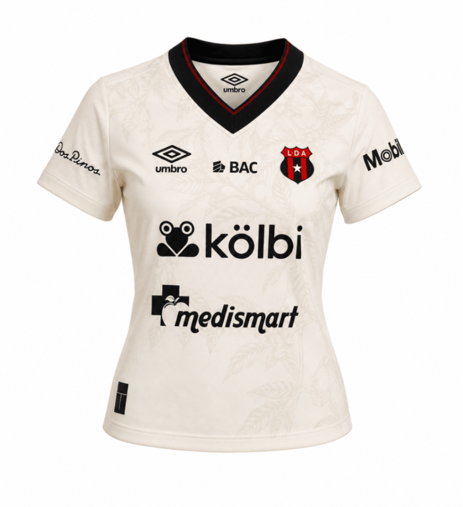 Camiseta mujer original LIGA DEPORTIVA ALAJUELENSE 2025 visita