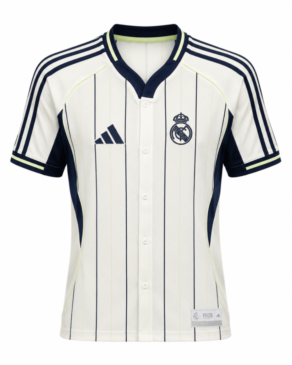 Camiseta original estilo baseball REAL MADRID 2025 edición especial US Pack versión fan