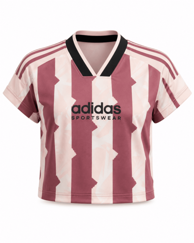 Camiseta mujer original ADIDAS croptop, distintos tonos de rosa