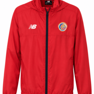 Jacket original COSTA RICA, color rojo con logo viejo