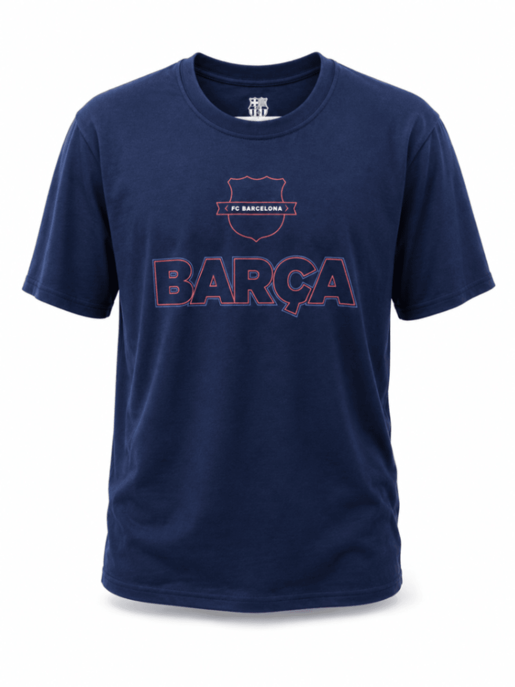 Tshirt original BARCELONA, color azul con Barca enfrente