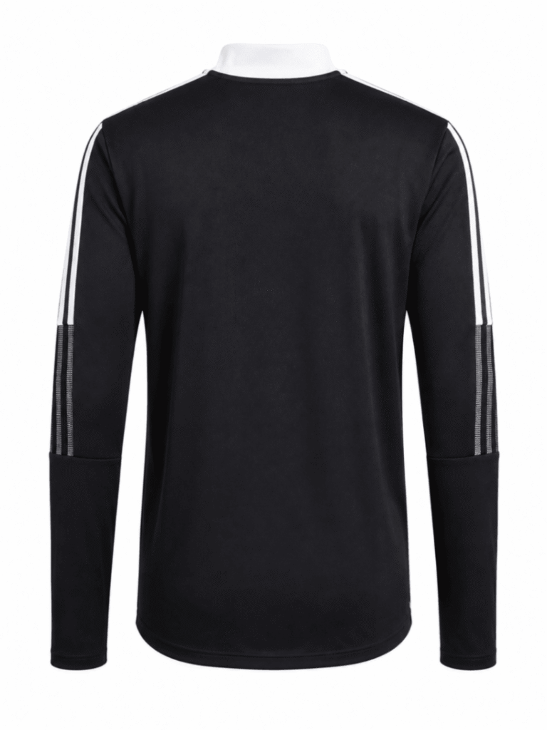 Jacket original ADIDAS, color negro con cuello blanco y alto