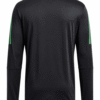 Jacket original ADIDAS, color negro con cuello verde y alto