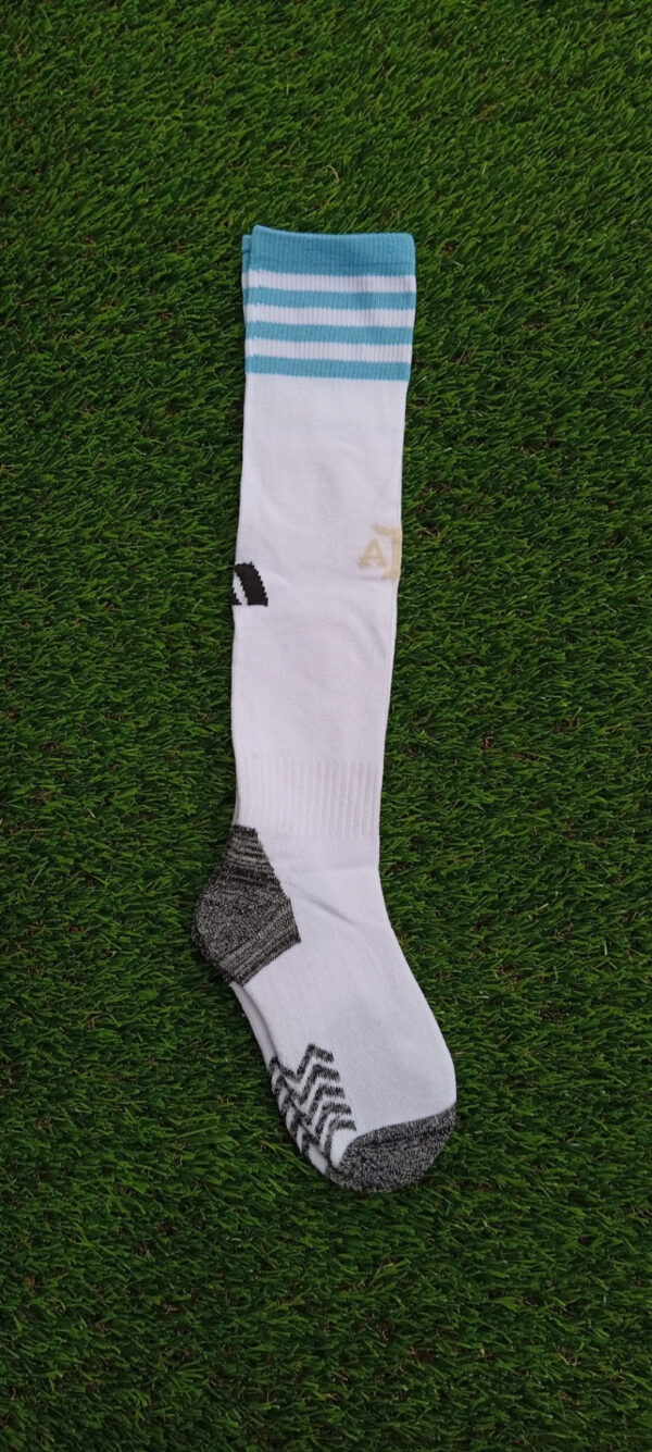 Medias niño ARGENTINA, color blanco con detalles en beige