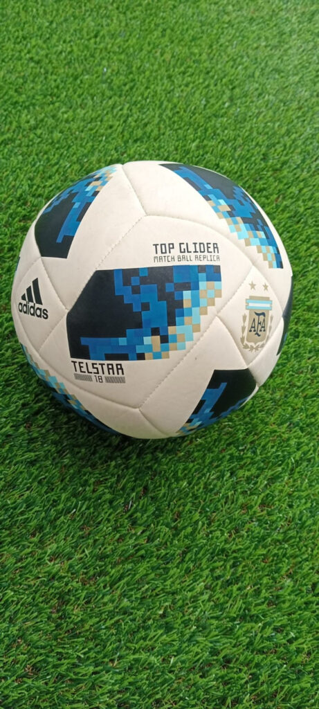 Balón original, color blanco-azul-negro Telstar 18, mundial de Rusia 2018