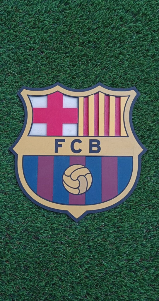 Escudos BARCELONA, Escudo decorativo FCB en MDF