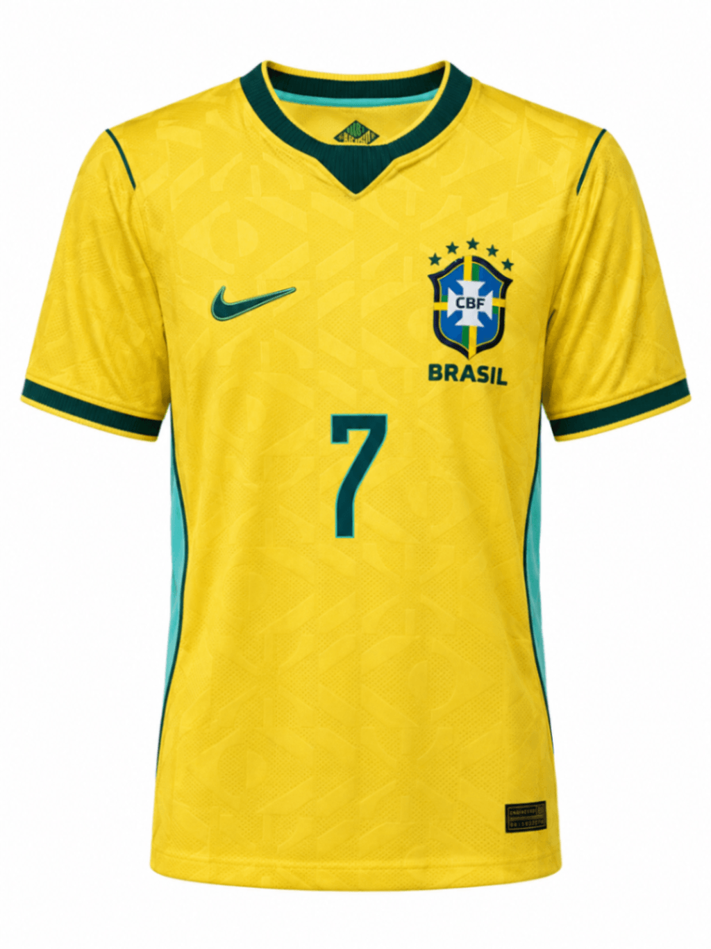 Camiseta BRASIL 2026 casa versión fan Vini Jr. #7