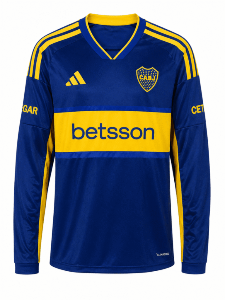Camiseta original BOCA JUNIORS 2026 casa versión fan – manga larga