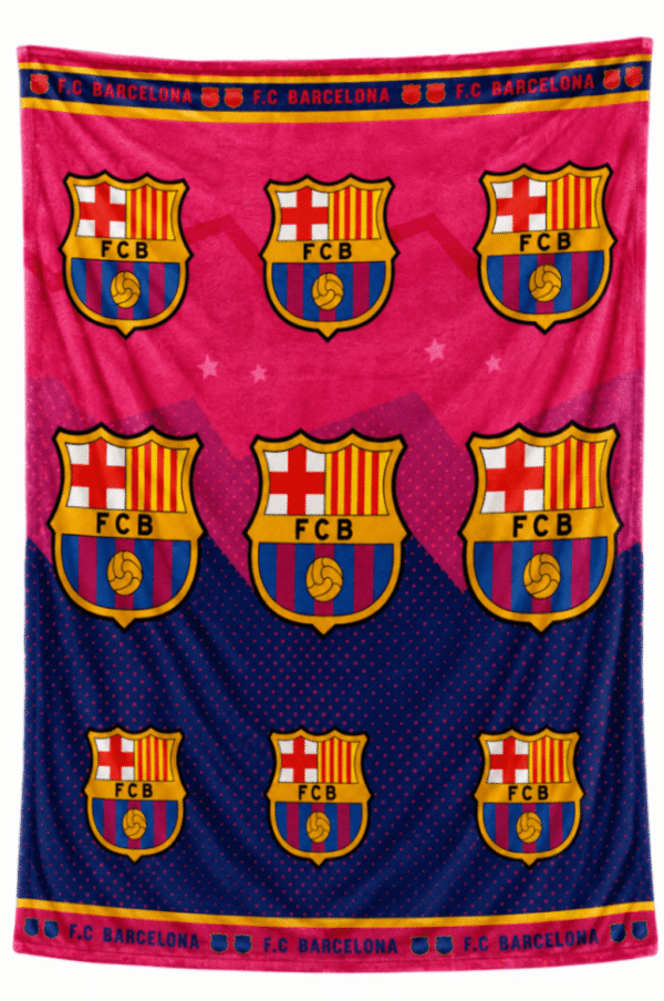 Cobija BARCELONA, color rosa-azul
