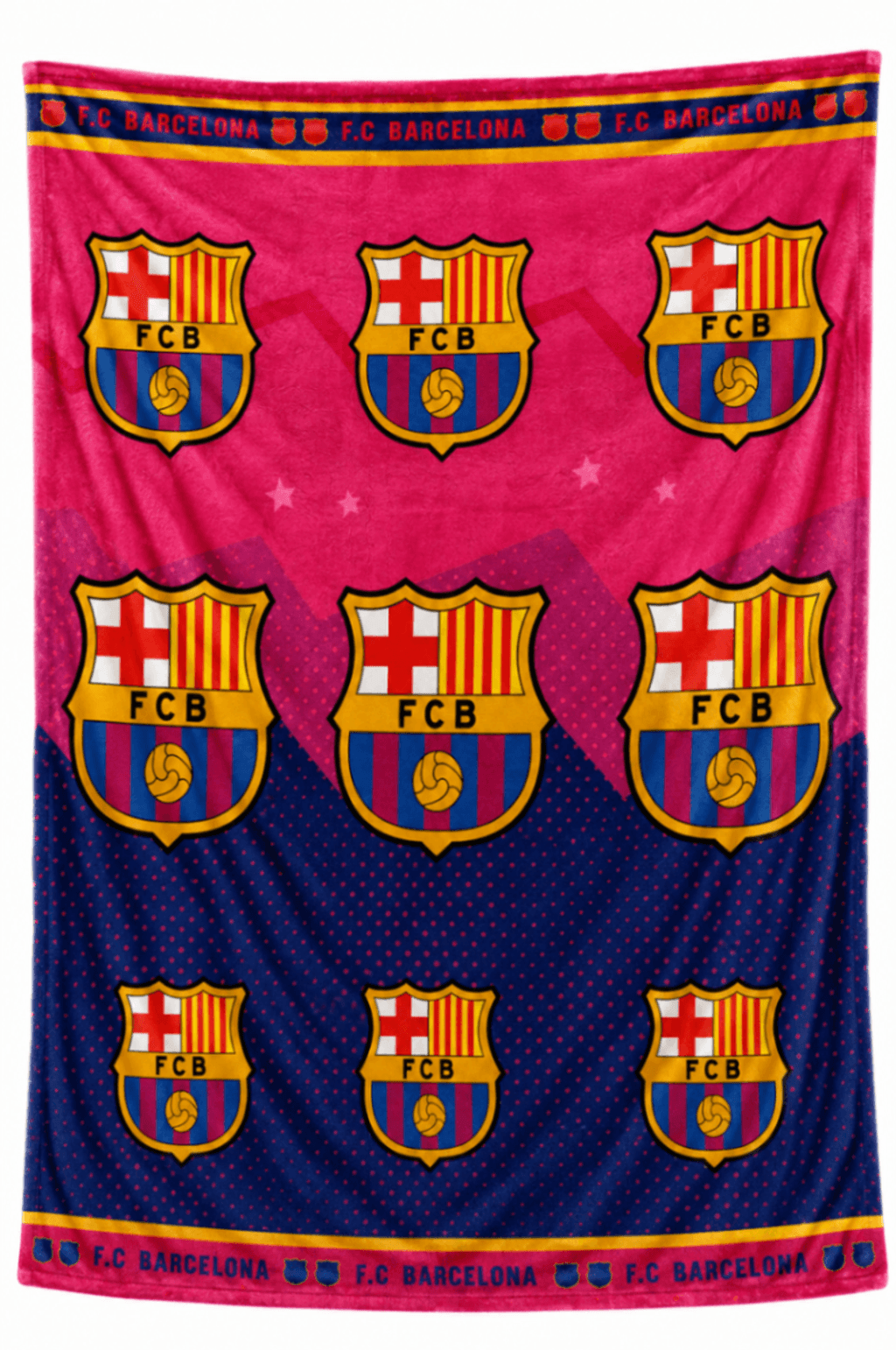 Cobija BARCELONA, color rosa-azul