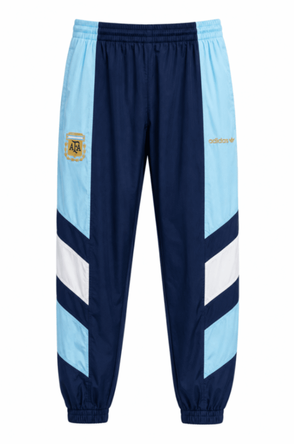 Buzo original ARGENTINA, color azul con franjas gruesas celestes y blancas a los costados