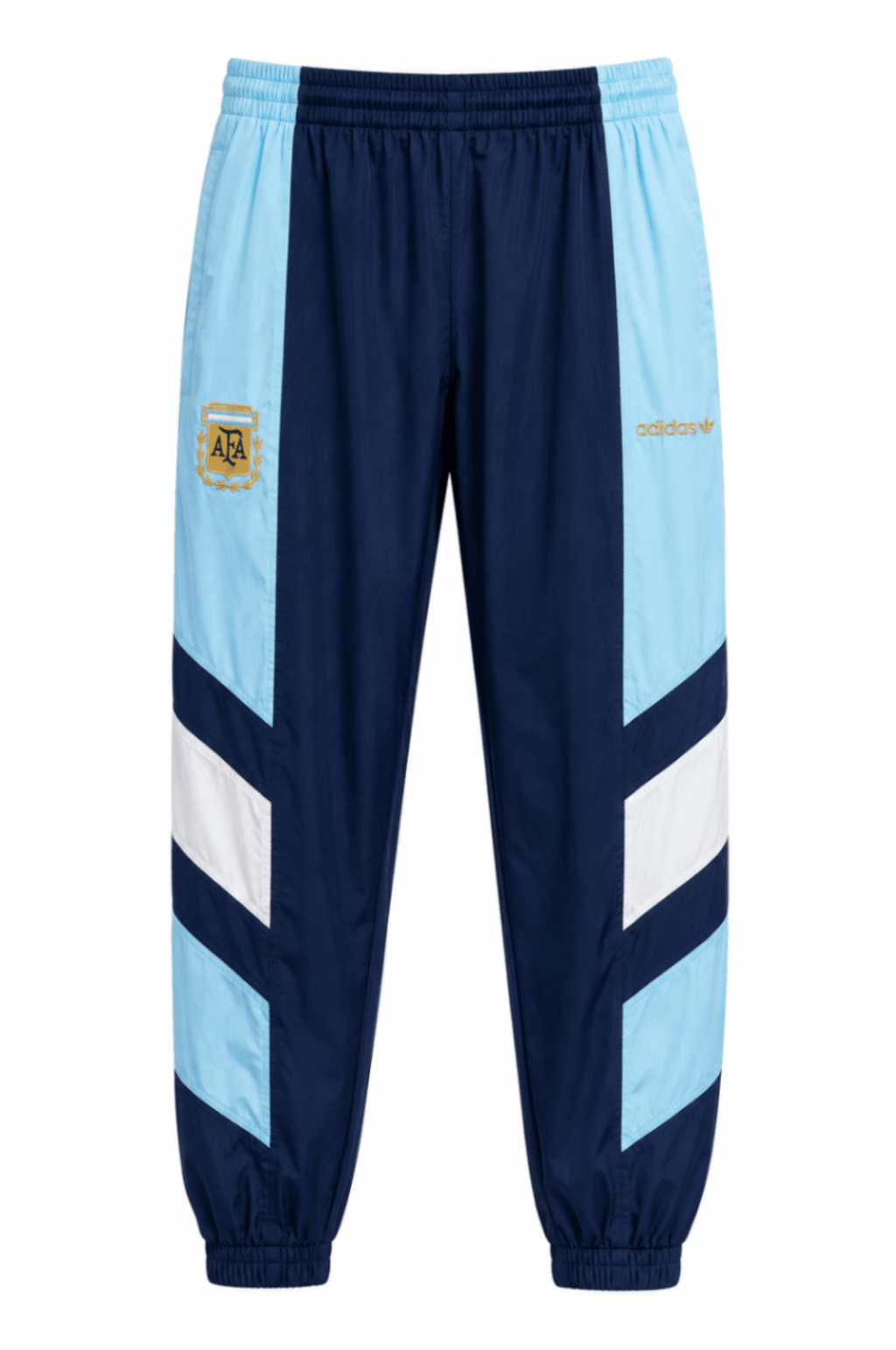 Buzo original ARGENTINA, color azul con franjas gruesas celestes y blancas a los costados