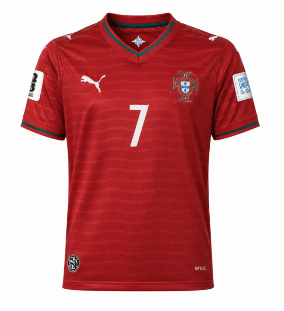Camiseta niño PORTUGAL 2026 casa Ronaldo #7