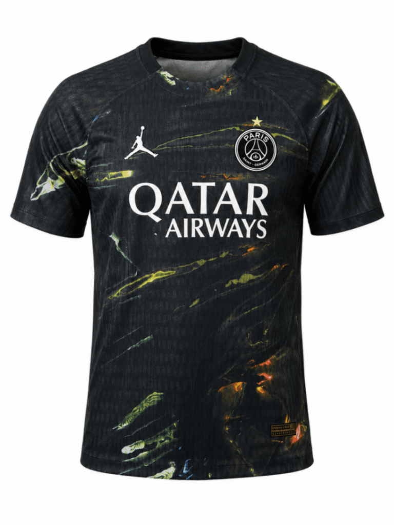 Camiseta PSG 2025 alterna edición Noche versión player Kvaratskhelia #7