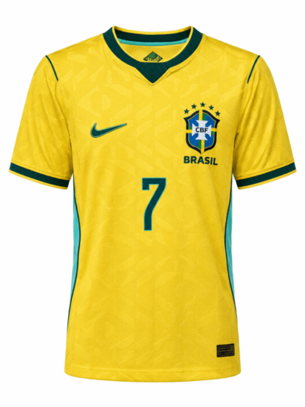Camiseta BRASIL 2026 casa versión player Vini Jr. #7