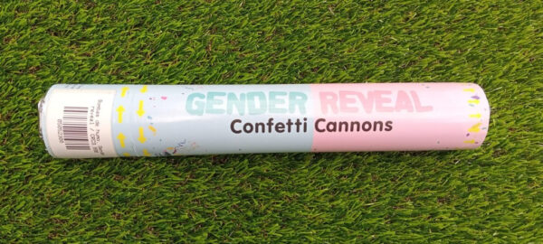 Cañón de confeti, Gender reveal