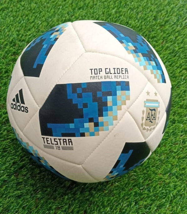 Balón original, color blanco-azul-azul oscuro Telstar 18 versión AFA