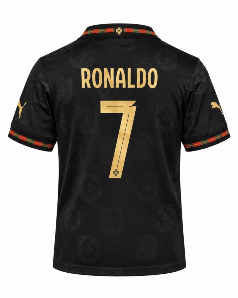 Camiseta PORTUGAL 2025 edición especial Pantera Negra versión player Ronaldo #7