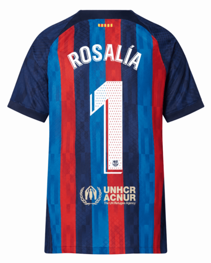 Camiseta BARCELONA 2022 casa versión fan Rosalía #1