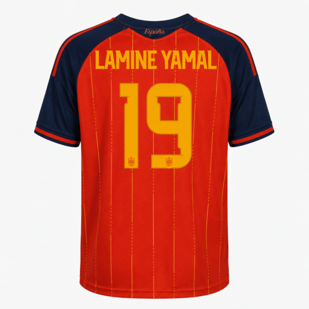 Camiseta ESPAÑA 2026 casa versión fan Lamine Yamal #19