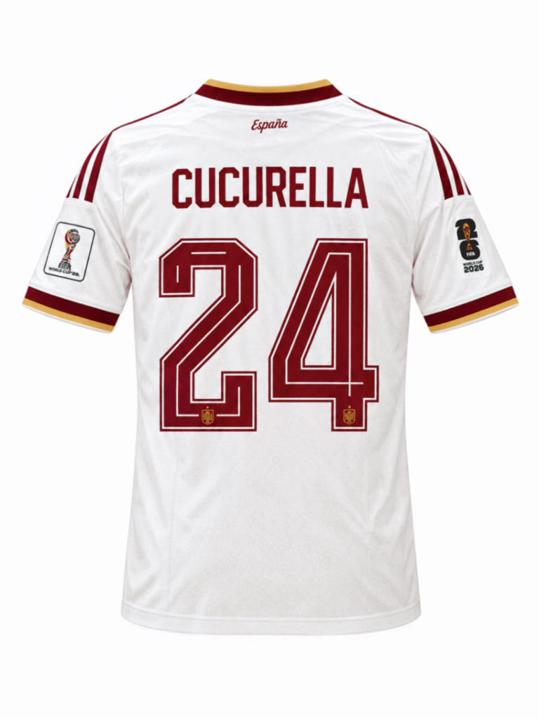 Camiseta ESPAÑA 2026 visita versión player Cucurella #24