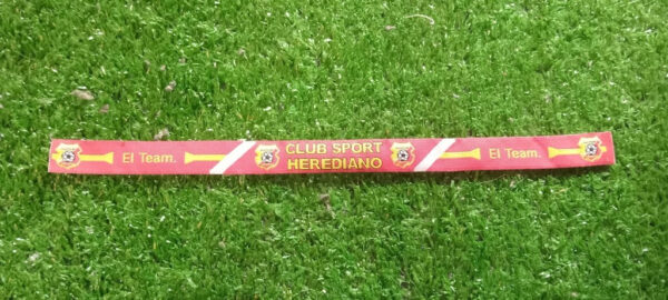 Cinta de tela HEREDIA, color rojo Club Sport Herediano