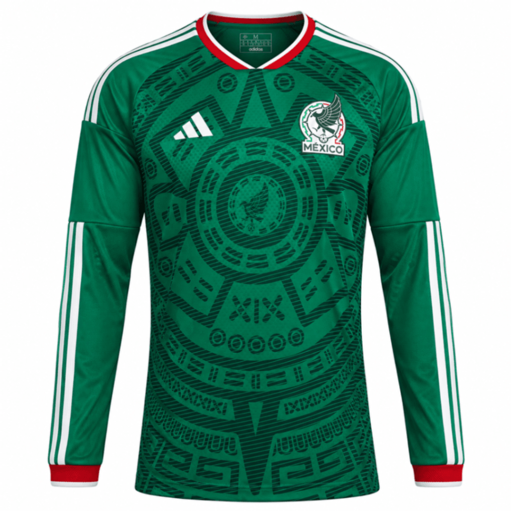 Camiseta MEXICO 2026 casa versión player – manga larga