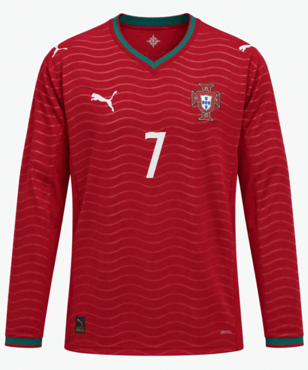 Camiseta PORTUGAL 2026 casa versión player Ronaldo #7 - manga larga