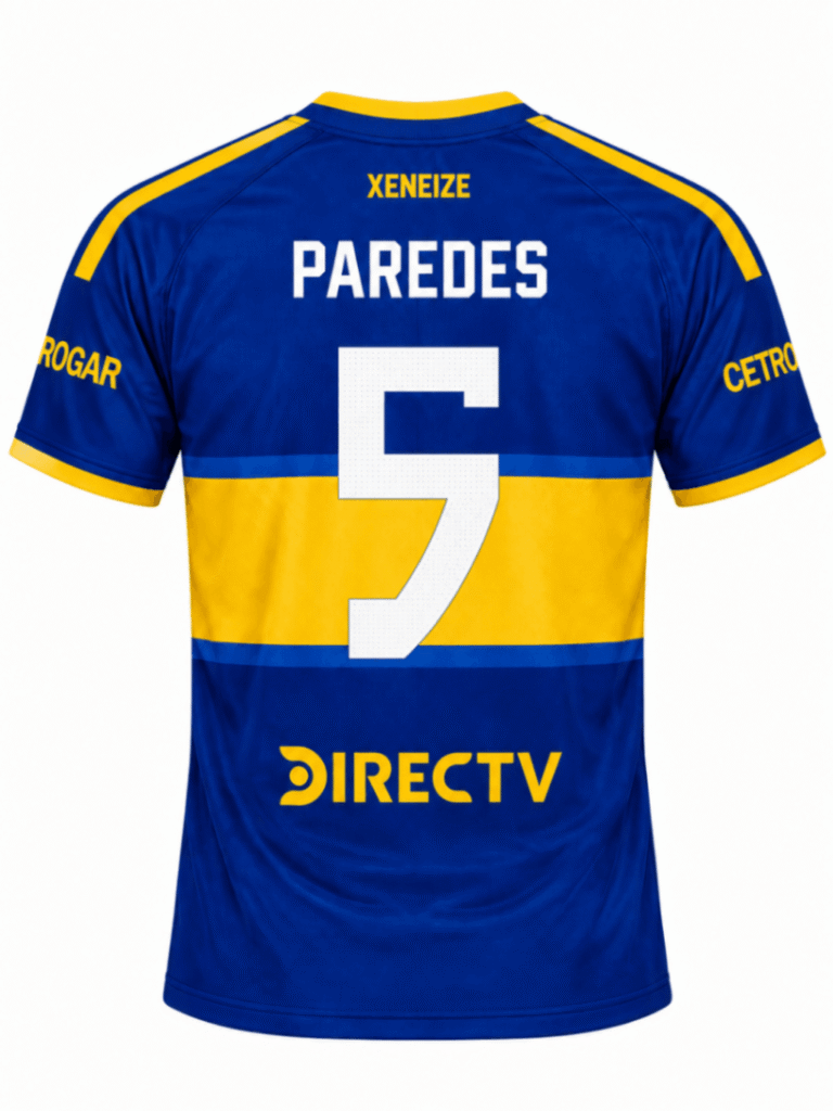 Camiseta BOCA JUNIORS 2026 casa versión fan Paredes #5