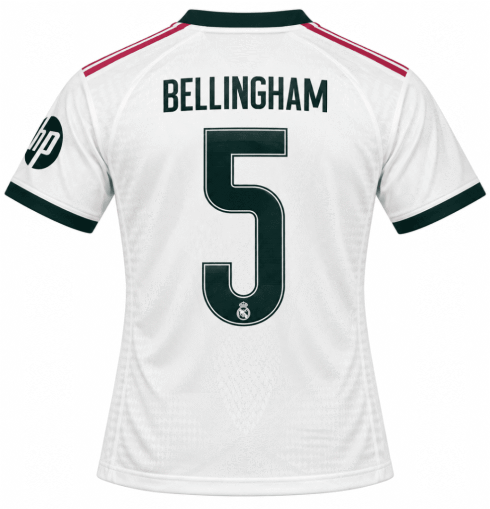 Camiseta REAL MADRID 2026 casa versión player Bellingham #5