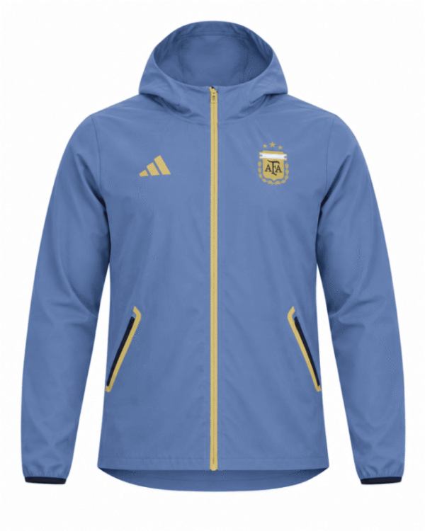 Jacket mujer original ADIDAS, color azul claro con zipper