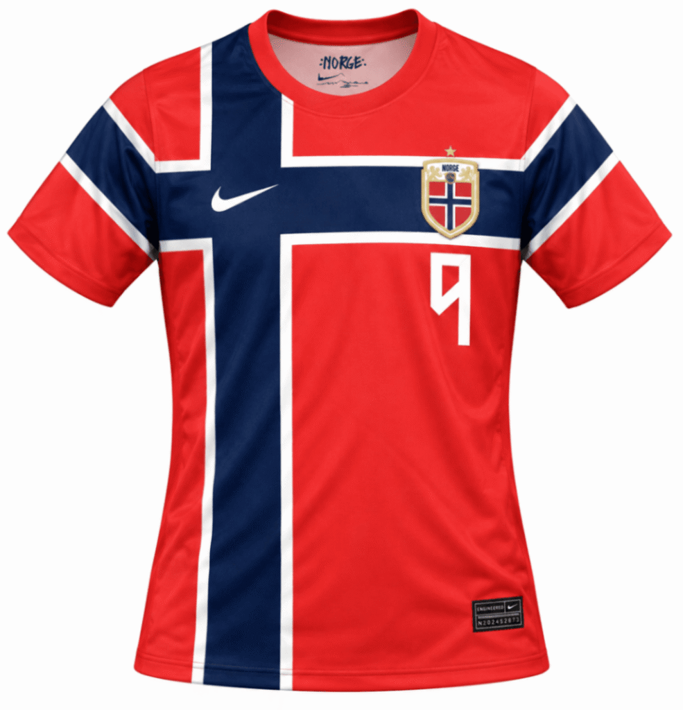 Camiseta niño NORUEGA 2026 casa versión fan Haaland #9