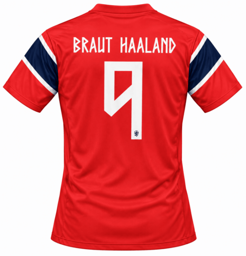 Camiseta niño NORUEGA 2026 casa versión fan Haaland #9