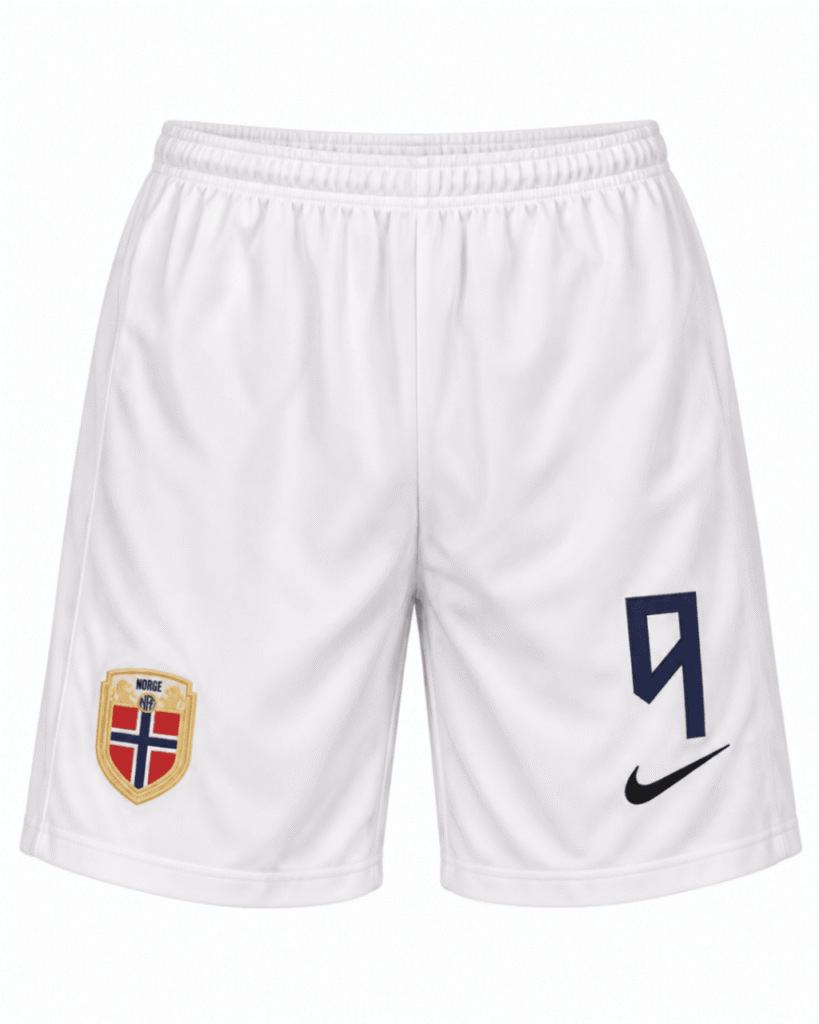 Pantaloneta niño NORUEGA 2026 casa versión fan Haaland #9