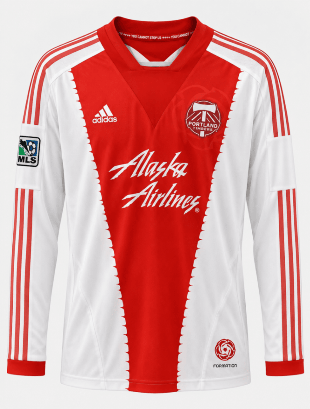 Camiseta original PORTLAND TIMBERS 2013 visita versión fan - manga larga