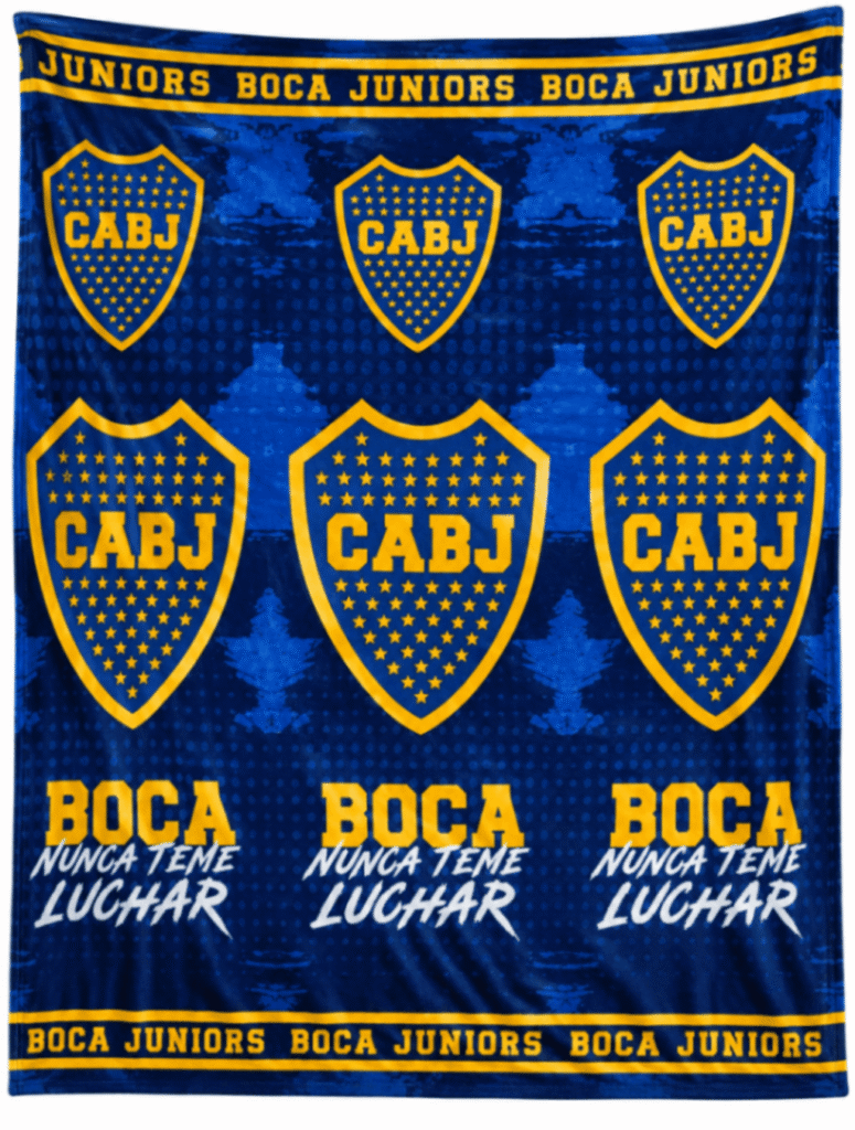 Cobija BOCA JUNIOR, color azul