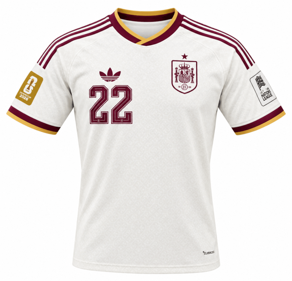 Camiseta ESPAÑA 2026 visita versión fan Cubarsi #22