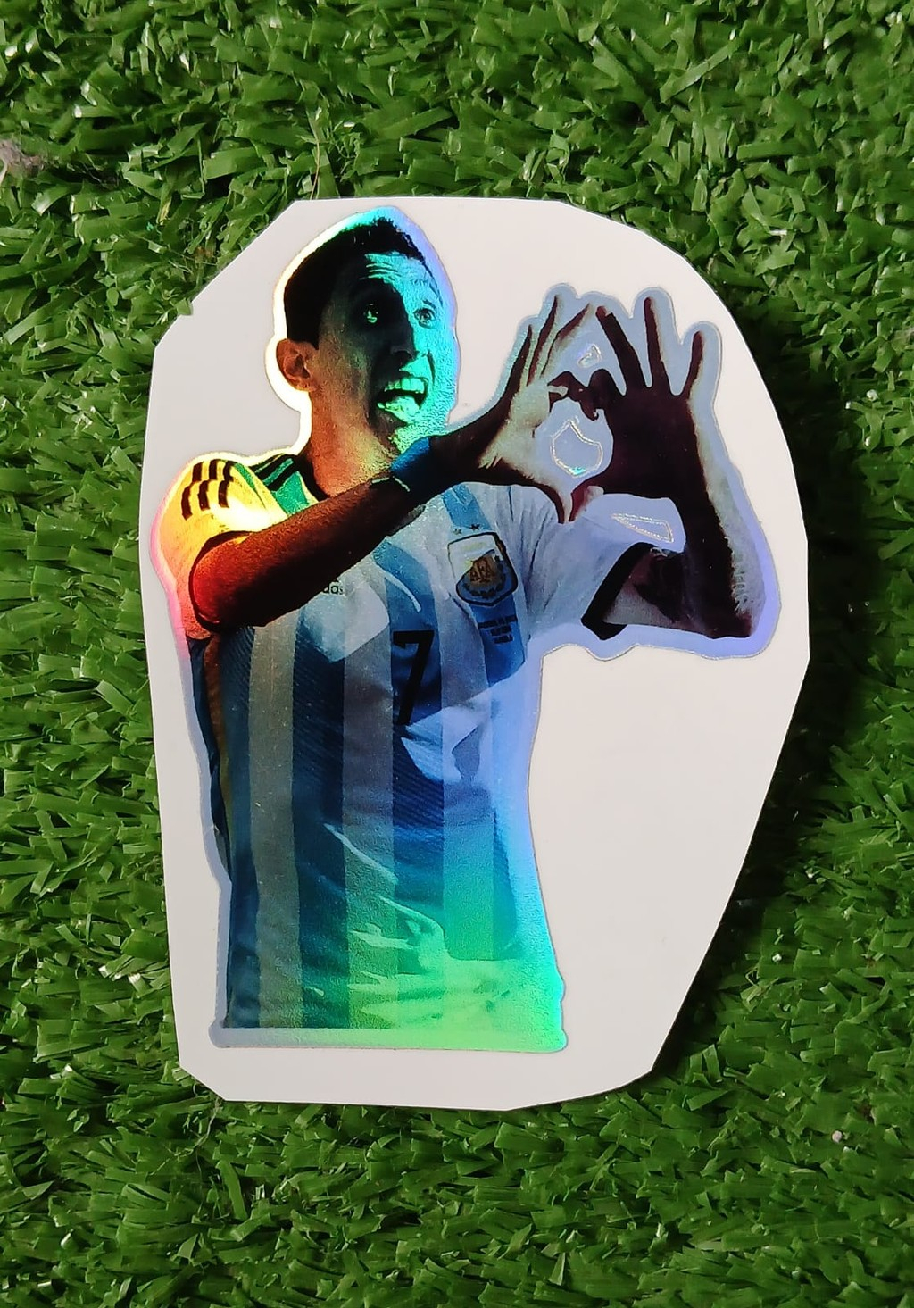 Stickers ARGENTINA, Di Maria celebrando