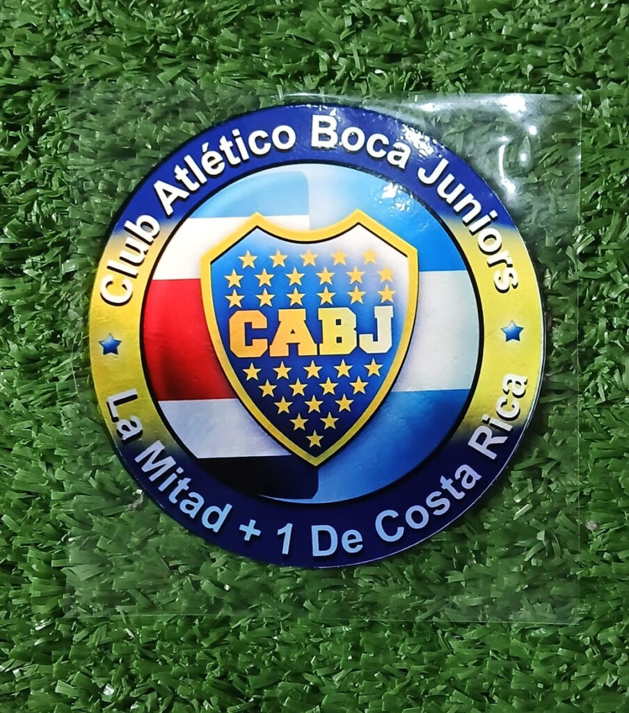 Parche BOCA JUNIORS, Club Boca la mitad +1 de Costa Rica metalico