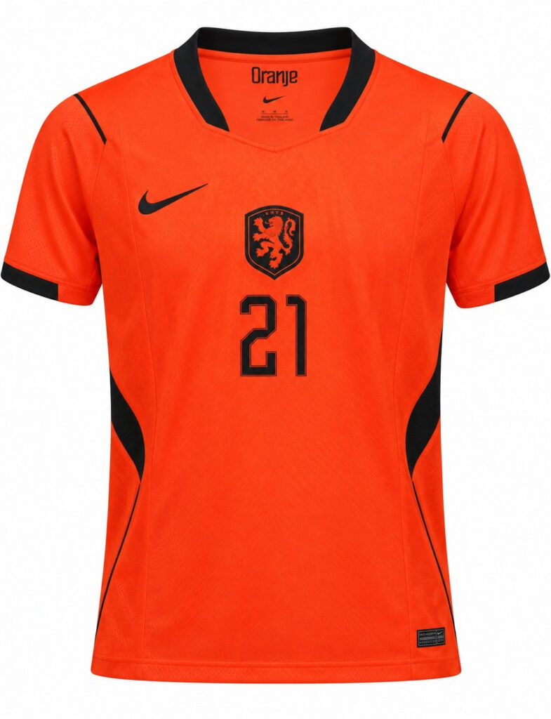 Camiseta niño PAISES BAJOS 2026 casa F. de Jong #21