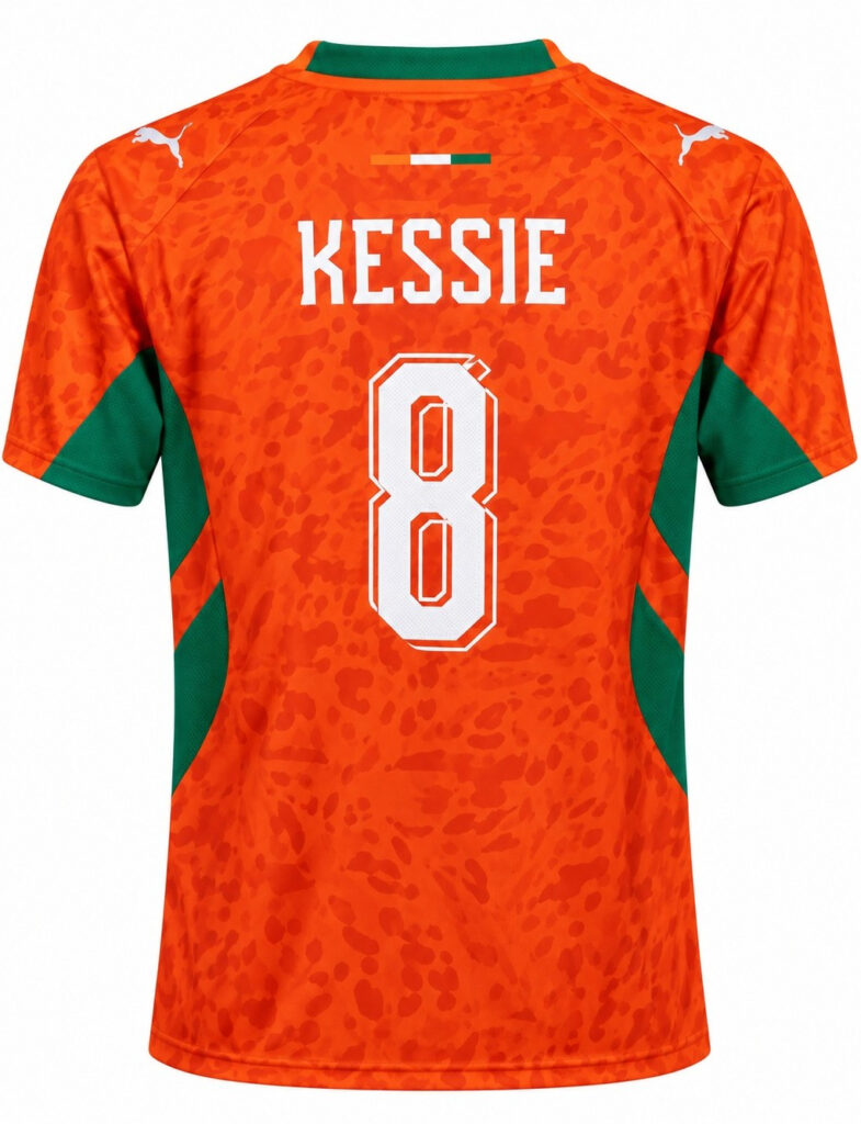 Camiseta niño COSTA DE MARFIL 2026 casa Kessie #8