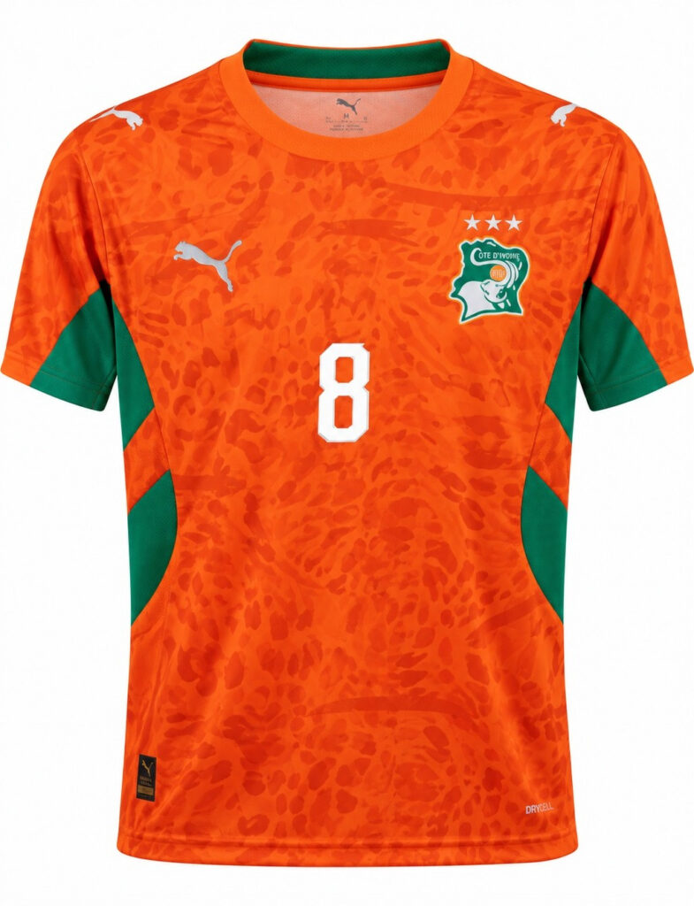 Camiseta niño COSTA DE MARFIL 2026 casa Kessie #8